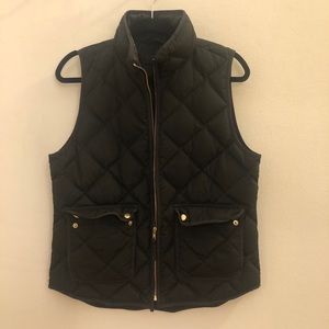 J. Crew zip front quilted puffer vest